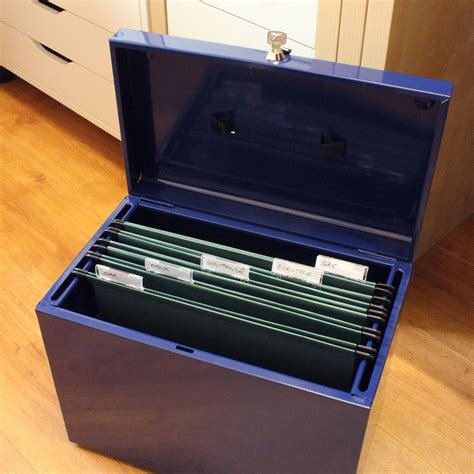 a4 metal file box|metal filing box aldi.